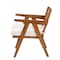 Baxton Studio Jetsam Japandi Cream Boucle Fabric and Walnut Brown Finished Wood Arm Chair 243-13563-ZORO - alternate 2